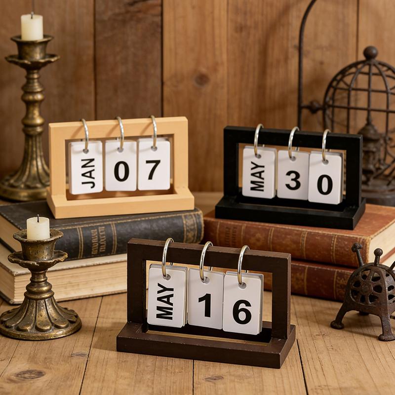 Office Desk Tech Accessories - 【M】Mini calendario, decoración de escritorio de