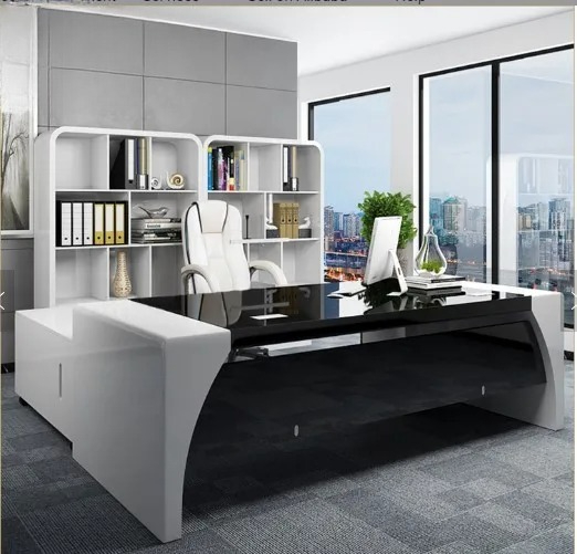 Office Tech Design - Escritorio de oficina ejecutivo de alta