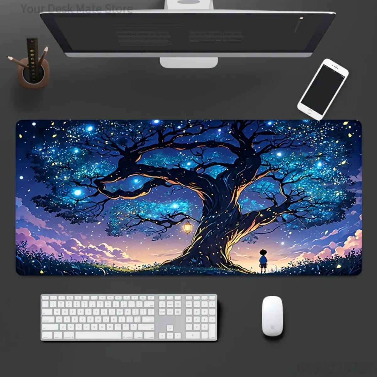 Office Tech Design - Alfombrilla de Escritorio para Juegos, de