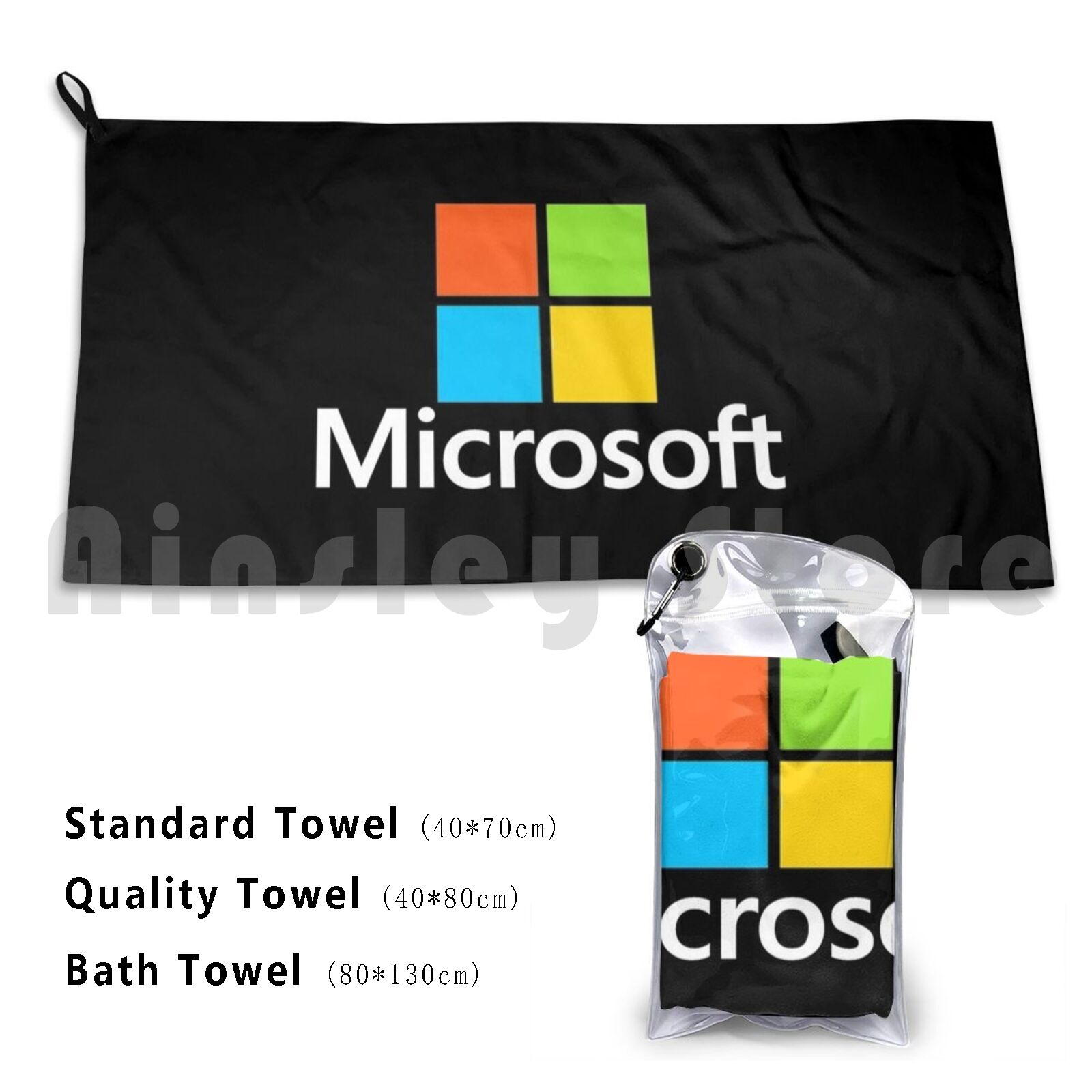 Microsoft Tipo Toalla de baño  - Office Tech Logo reseña y precio